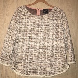 Knit Quarter Sleeve Blouse
